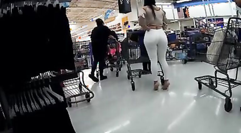 Married Latina perfect body white jeans