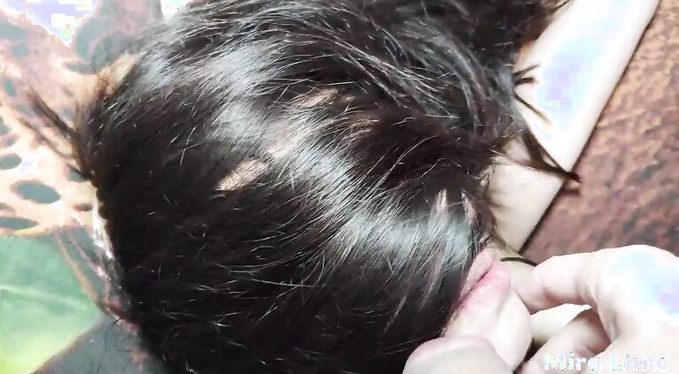 Perverted brother insert dick in mouth and fucked stepsister while she s.