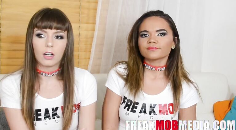 Naudi Nala and Alex Blake Double Sloppy Oral